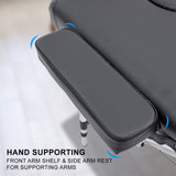 Massage Chairs: Aluminium Portable Beauty Massage Table Bed 3 Fold 70cm Black