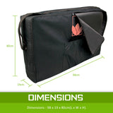 Massage Chairs: Massage Table Bed Portable Carry Bag 75cm BLACK