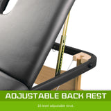 Massage Chairs: Wooden Portable Massage Table Bed 3 Fold 70cm BLACK