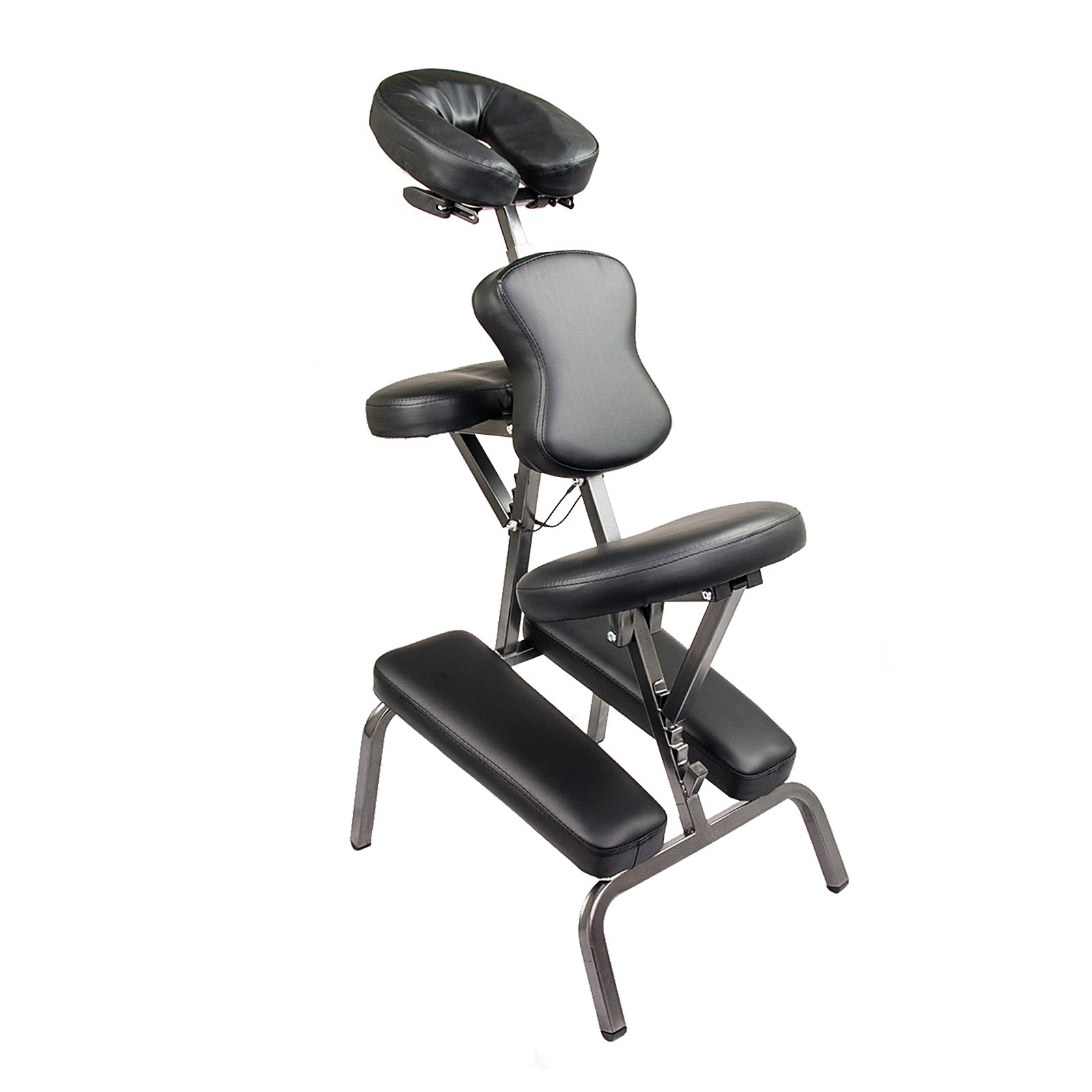 Massage Chairs: Aluminium Portable Beauty Massage Foldable Chair Table BLACK