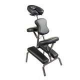 Massage Chairs: Aluminium Portable Beauty Massage Foldable Chair Table BLACK