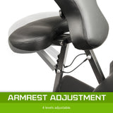 Massage Chairs: Aluminium Portable Beauty Massage Foldable Chair Table BLACK