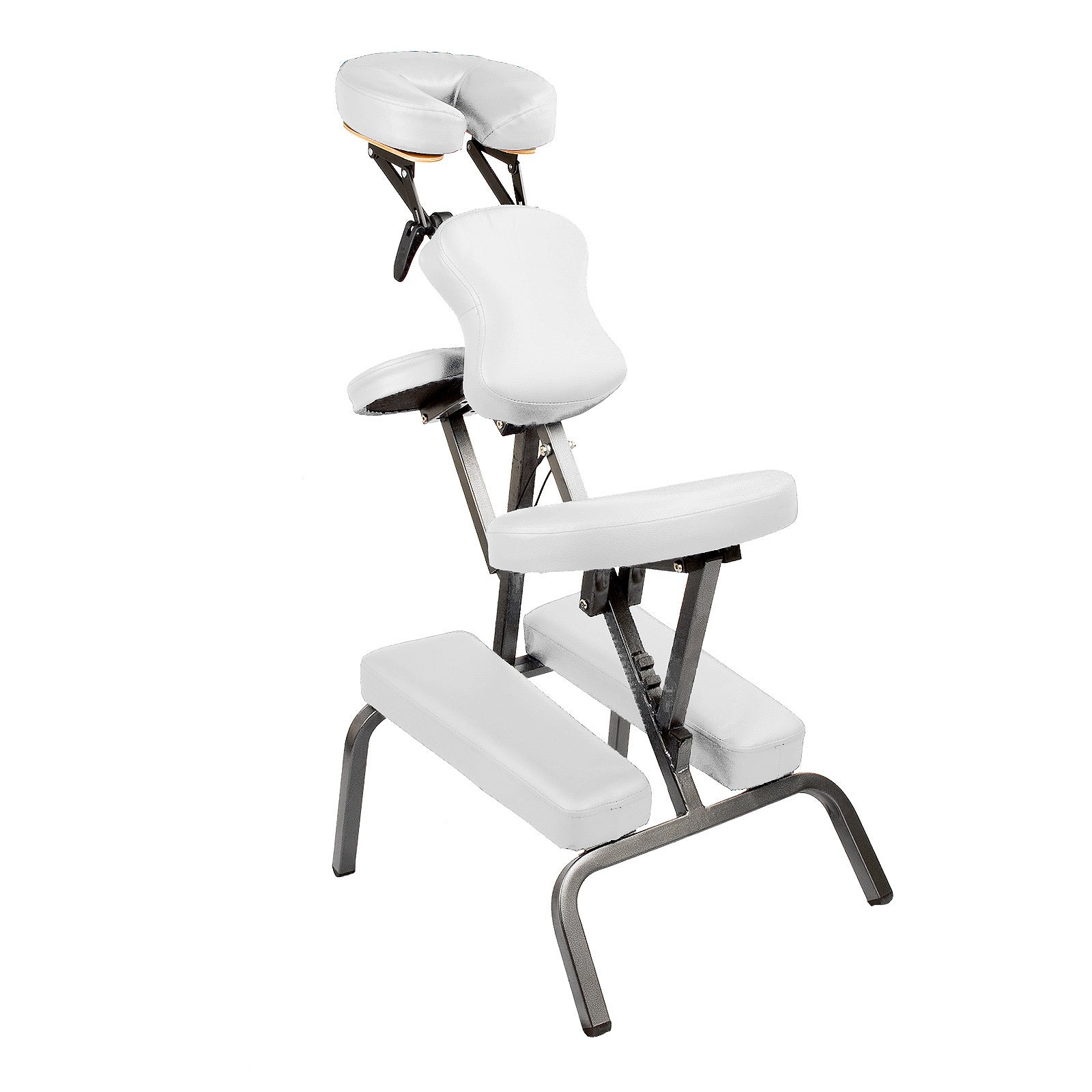 Massage Chairs: Aluminium Portable Beauty Massage Foldable Chair Table WHITE