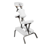 Massage Chairs: Aluminium Portable Beauty Massage Foldable Chair Table WHITE