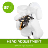 Massage Chairs: Aluminium Portable Beauty Massage Foldable Chair Table WHITE