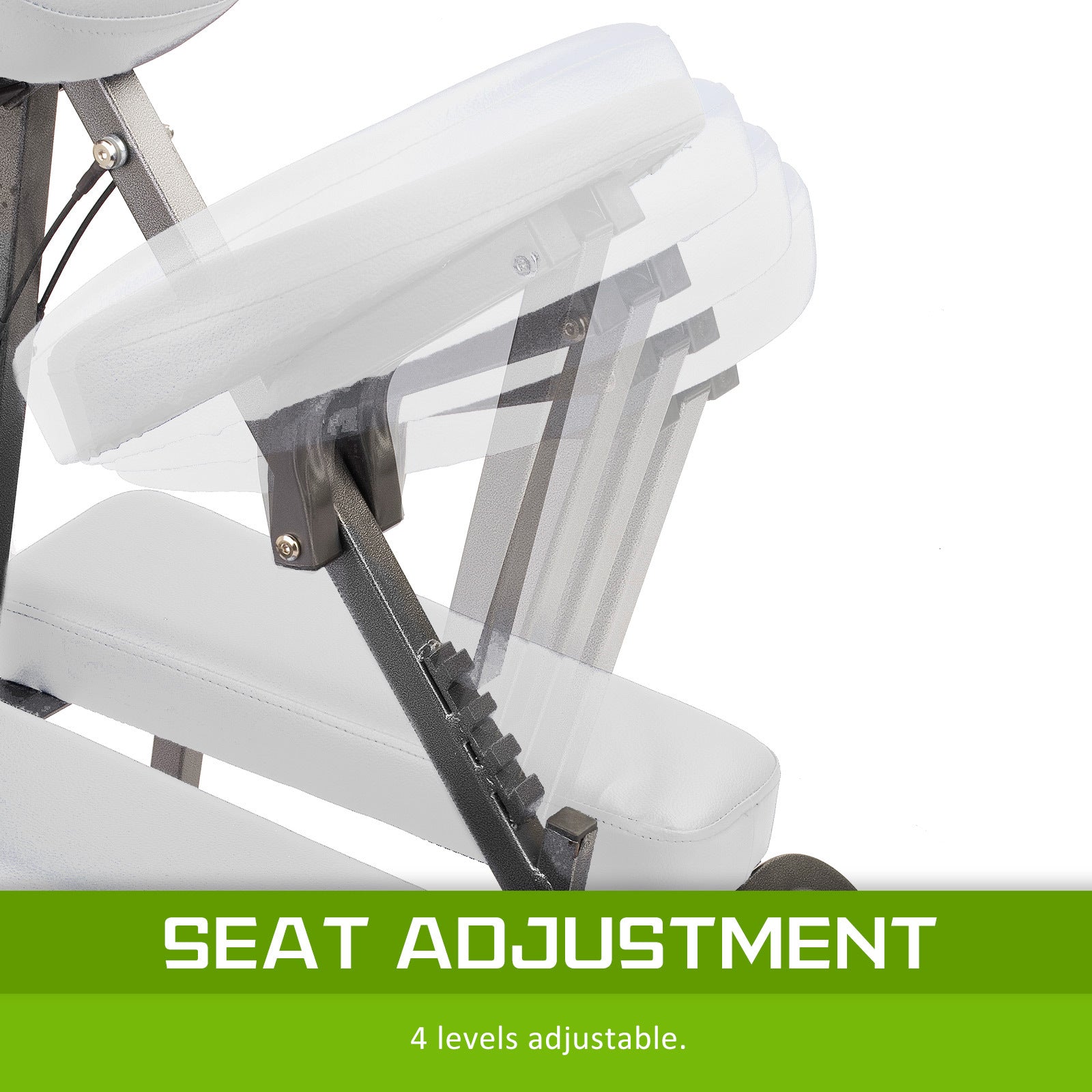 Massage Chairs: Aluminium Portable Beauty Massage Foldable Chair Table WHITE