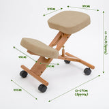 Office & Desk Chairs: Ergonomic Adjustable Kneeling Chair BEIGE