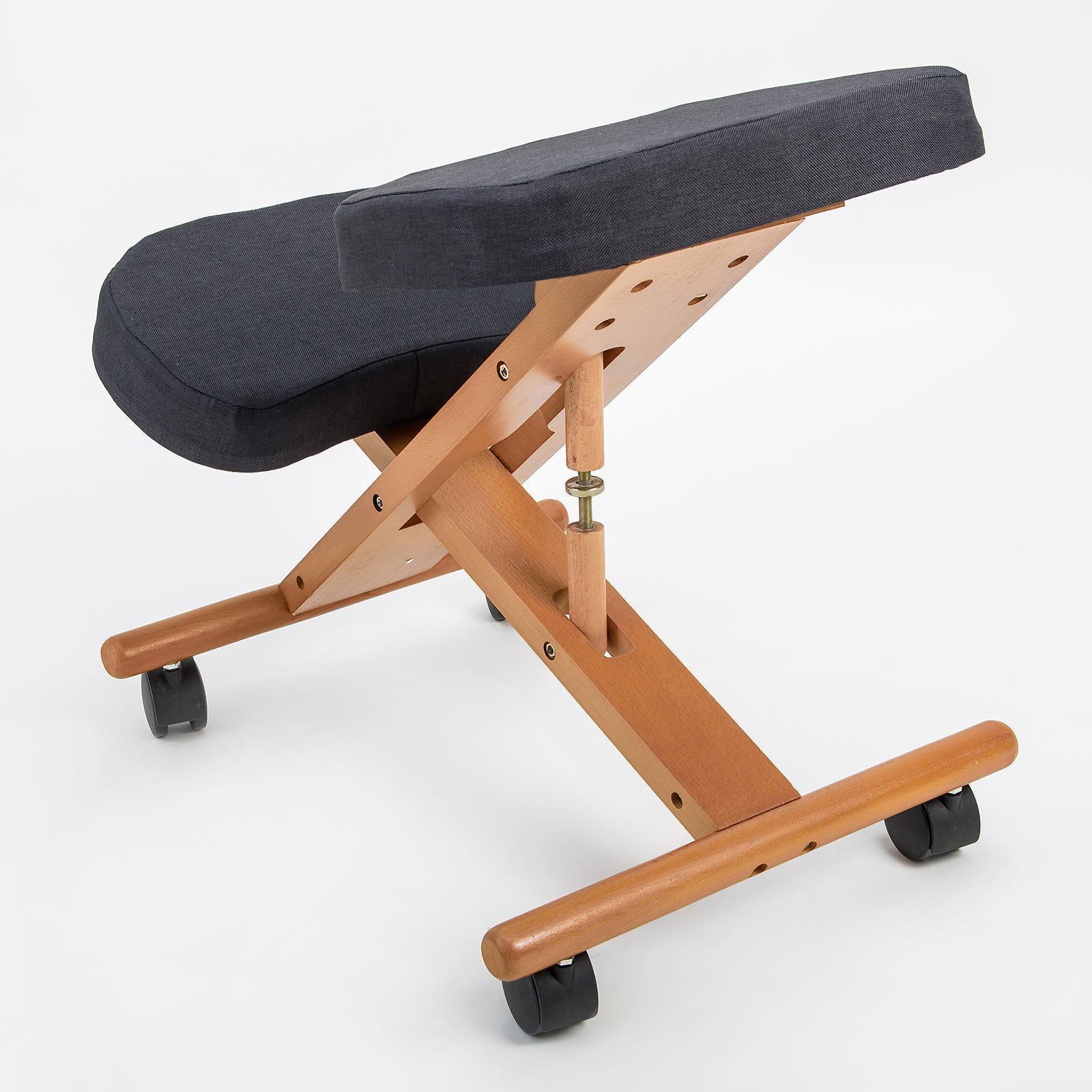Office & Desk Chairs: Ergonomic Adjustable Kneeling Chair BLACK