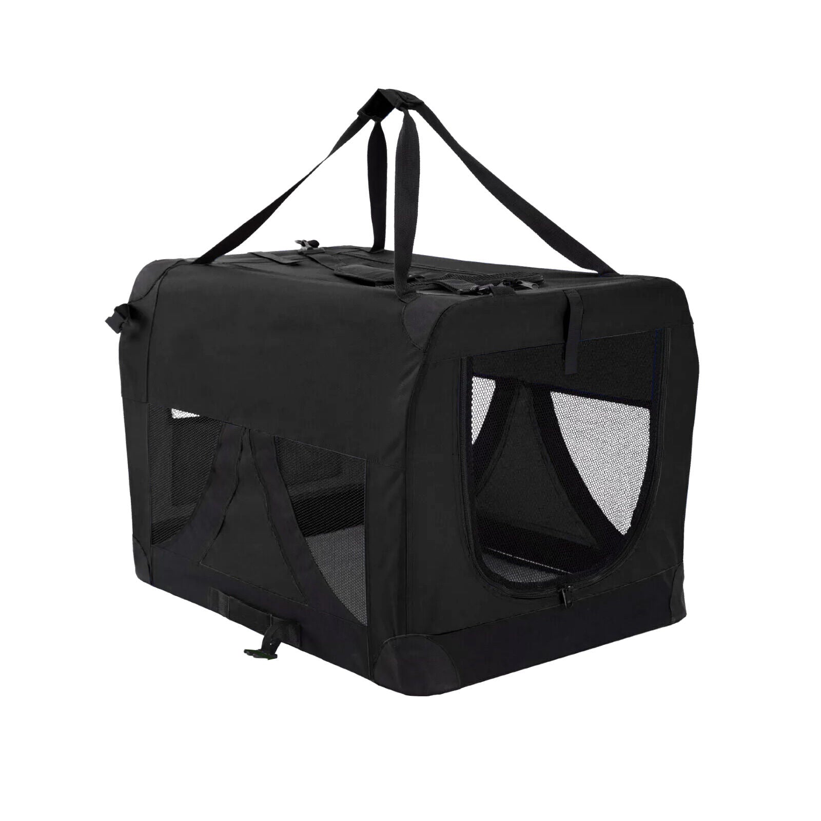 Dog Playpens & Gates: Portable Soft Dog Cage Crate Carrier XXXL BLACK