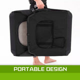 Dog Playpens & Gates: Portable Soft Dog Cage Crate Carrier L BLACK