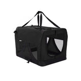 Dog Playpens & Gates: Portable Soft Dog Cage Crate Carrier XL BLACK