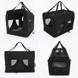 Dog Playpens & Gates: Portable Soft Dog Cage Crate Carrier XL BLACK