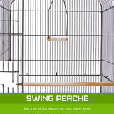 Bird Cages & Stands: Bird Cage Parrot Aviary 2IN1 Design VEER 92cm