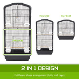 Bird Cages & Stands: Bird Cage Parrot Aviary 2IN1 Design VEER 92cm