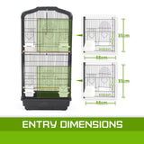 Bird Cages & Stands: Bird Cage Parrot Aviary 2IN1 Design VEER 92cm