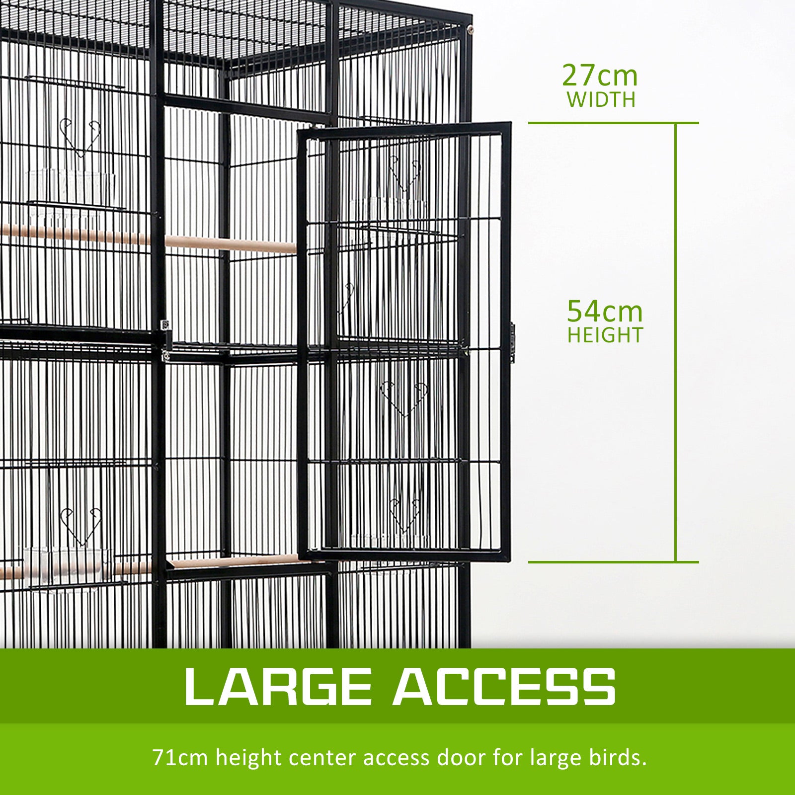 Bird Cages & Stands: Bird Cage Parrot Aviary MELODY 137cm