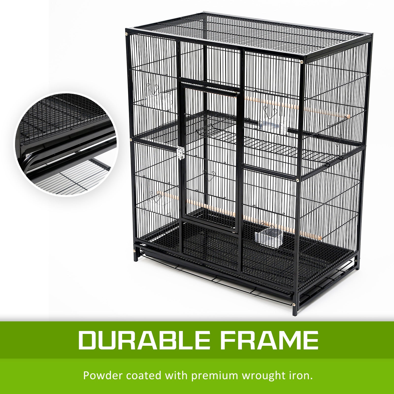Bird Cages & Stands: Bird Cage Parrot Aviary MELODY 137cm