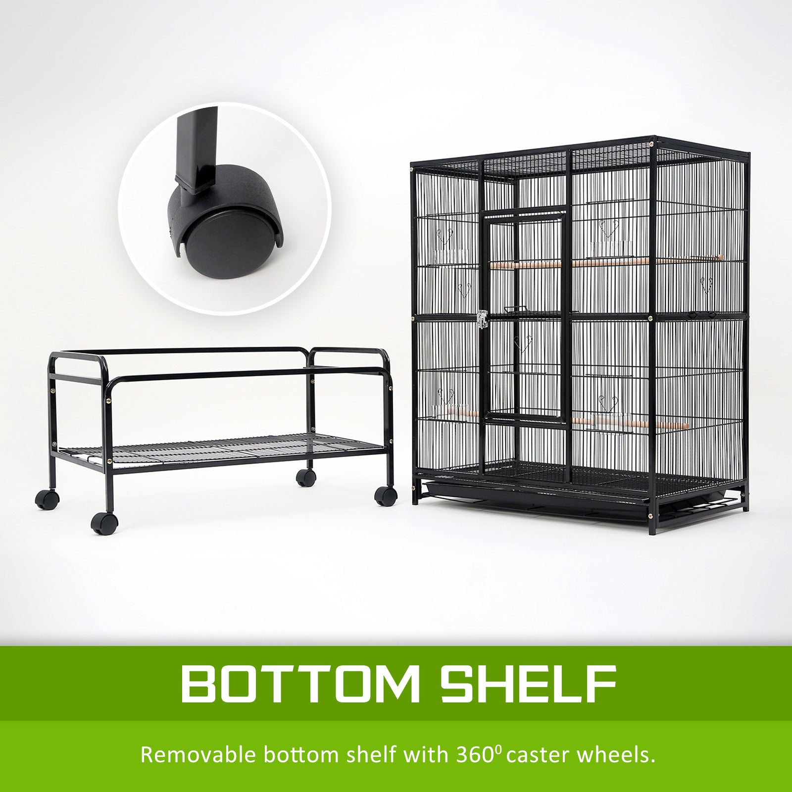 Bird Cages & Stands: Bird Cage Parrot Aviary MELODY 137cm