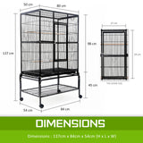 Bird Cages & Stands: Bird Cage Parrot Aviary MELODY 137cm