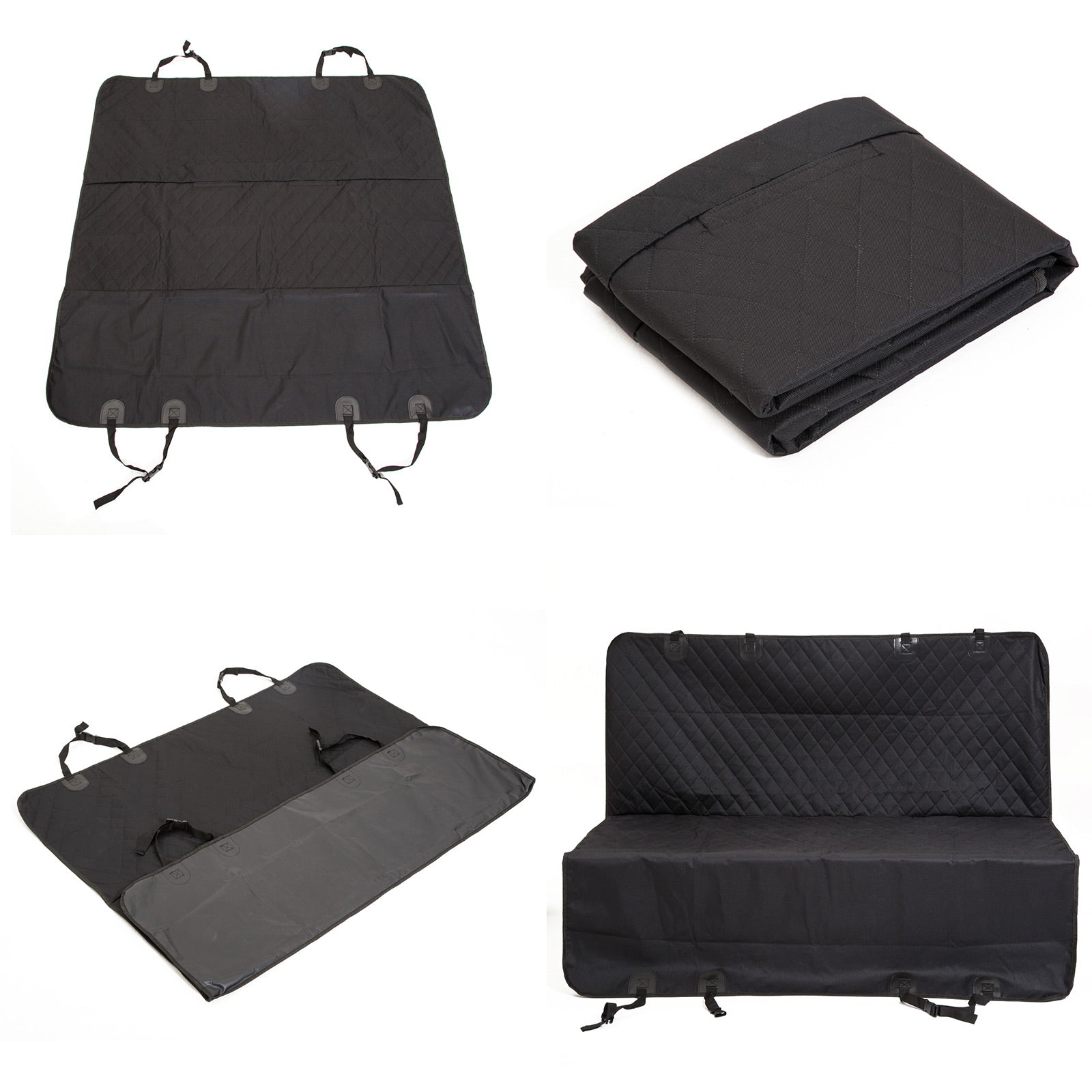 Dog Playpens & Gates: XXL Pet Dog Car Boot Seat Cover Waterproof Mat BLACK
