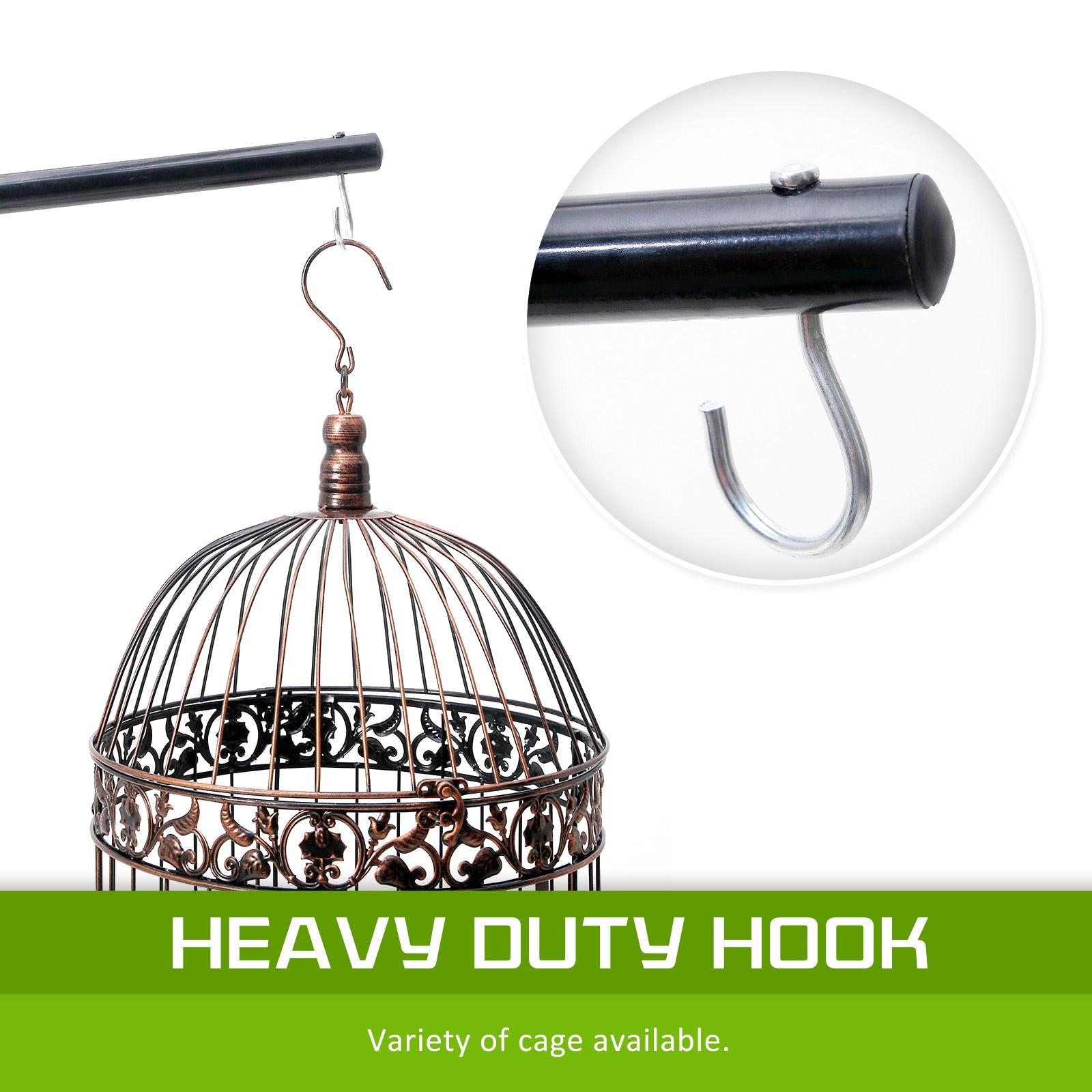 Bird Cages & Stands: Bird Cage Hanger Stand Parrot Aviary SOLO 160cm