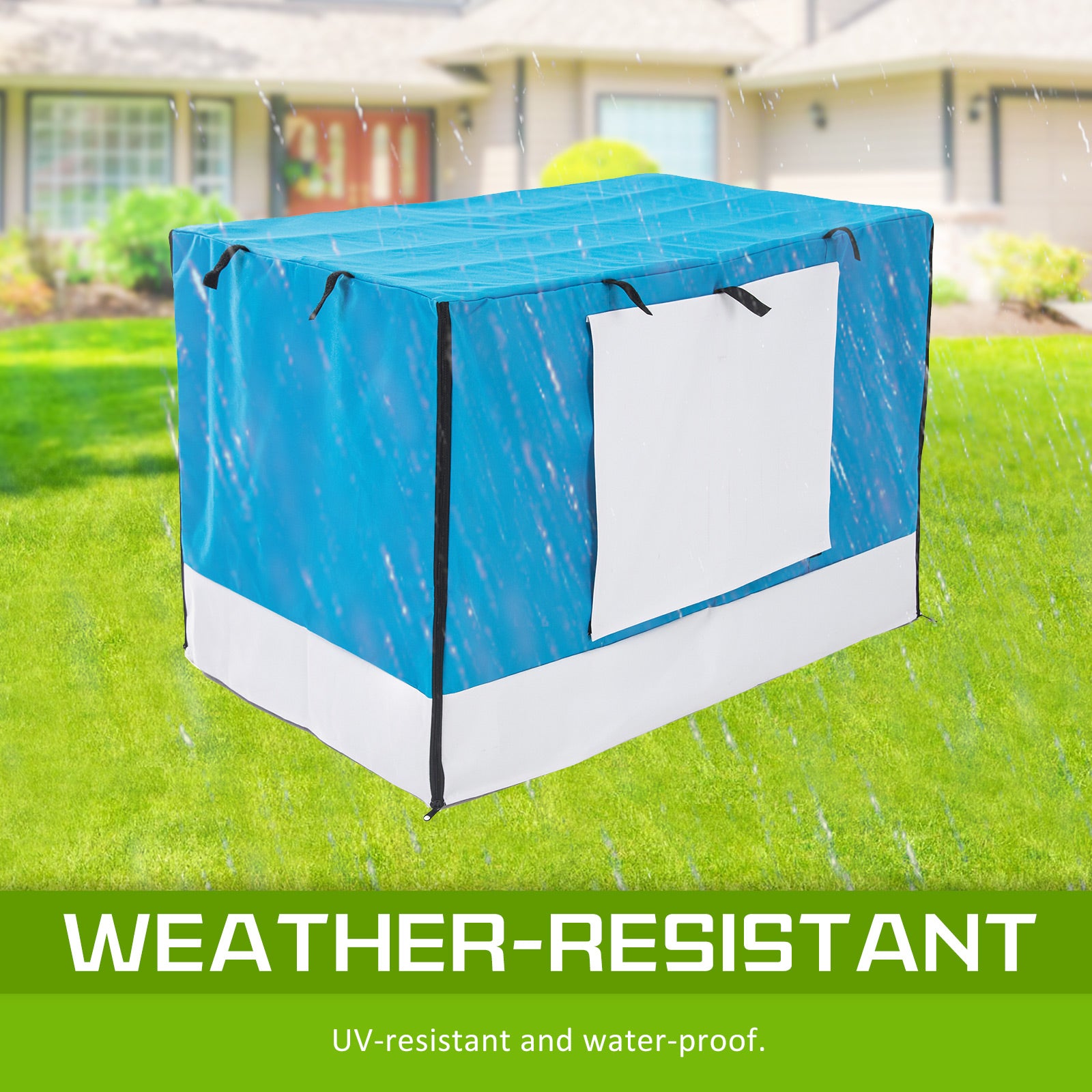 Dog Playpens & Gates: Cage Cover Enclosure for Wire Dog Cage Crate 24in BLUE