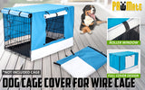 Dog Playpens & Gates: Cage Cover Enclosure for Wire Dog Cage Crate 30in BLUE