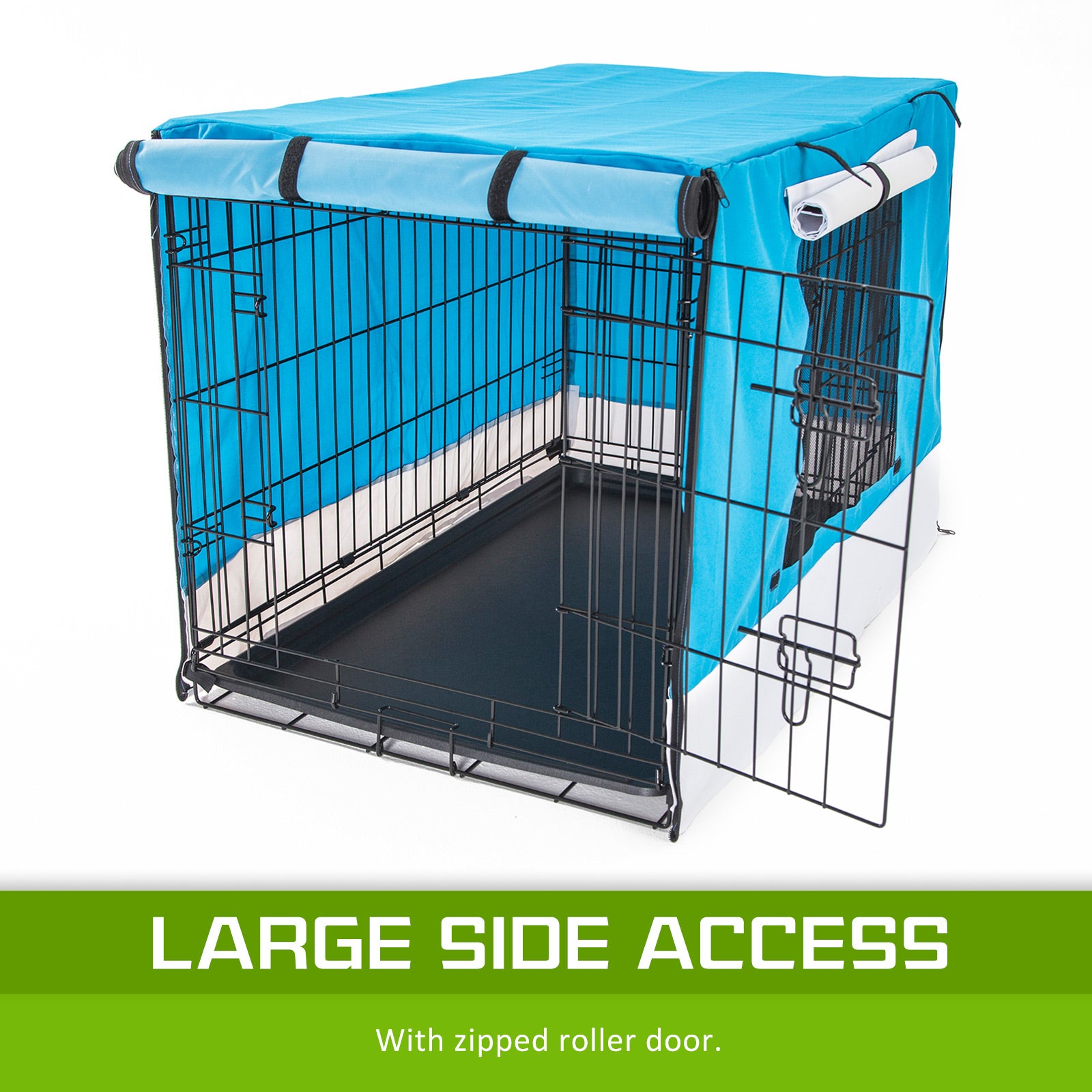 Dog Playpens & Gates: Cage Cover Enclosure for Wire Dog Cage Crate 30in BLUE
