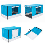 Dog Playpens & Gates: Cage Cover Enclosure for Wire Dog Cage Crate 42in BLUE