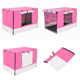 Dog Playpens & Gates: Cage Cover Enclosure for Wire Dog Cage Crate 48in PINK