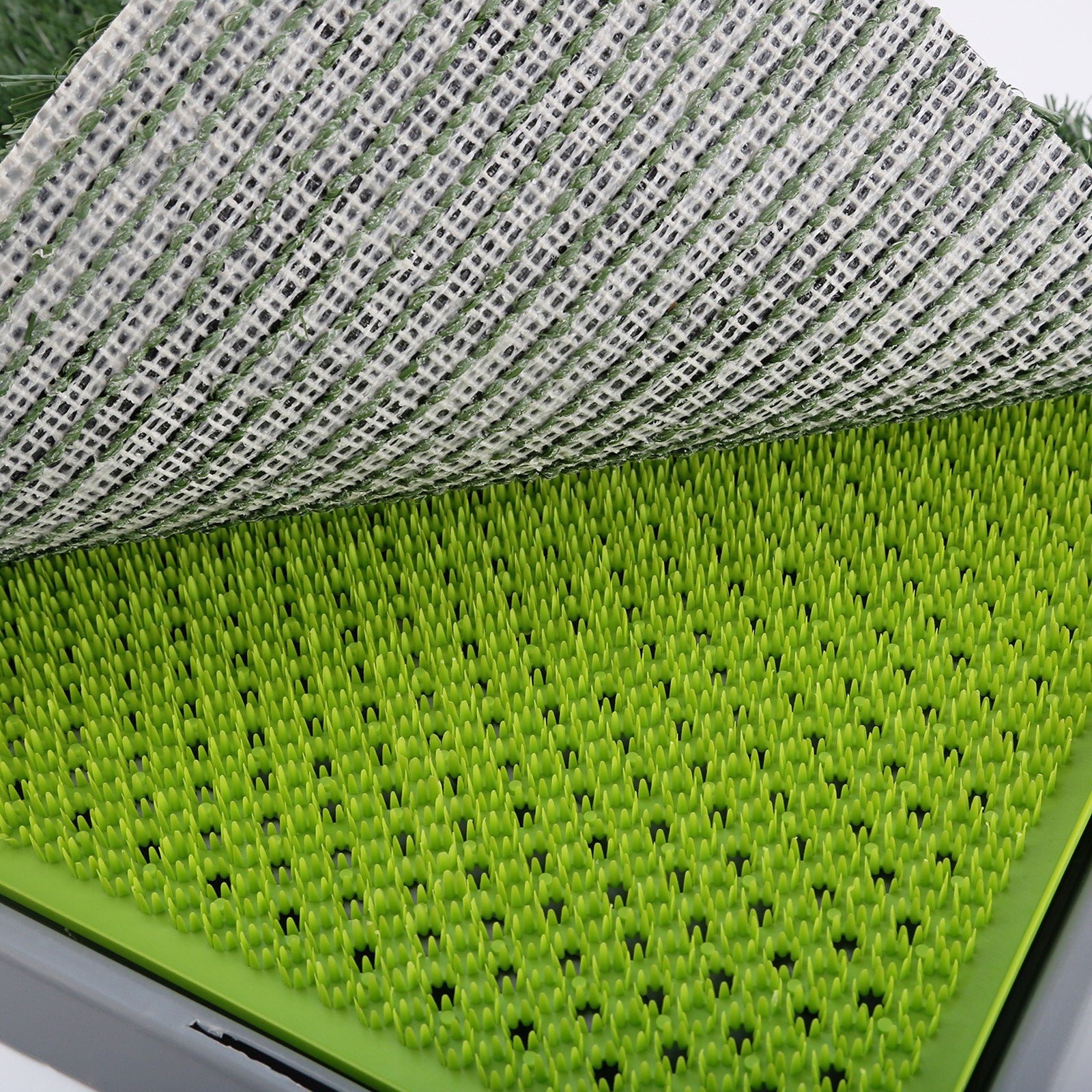 Dog Playpens & Gates: Pet Dog Potty Tray Training Toilet + 1 Grass Mat 69cm x 43cm