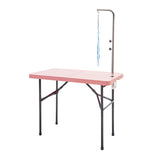 Dog Grooming Supplies: Paw Mate Pet Grooming Salon Table 97cm Adjustable Foldable Mobile Dog Cat for Commercial PINK