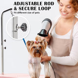 Dog Grooming Supplies: Paw Mate Pet Grooming Salon Table 97cm Adjustable Foldable Mobile Dog Cat for Commercial PINK