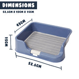 Dog Training Aids: Dog Pet Potty Tray Training Toilet Raised Walls T1 BLUE