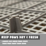 Dog Pet Potty Tray Training Toilet Raised Walls T1 GREY