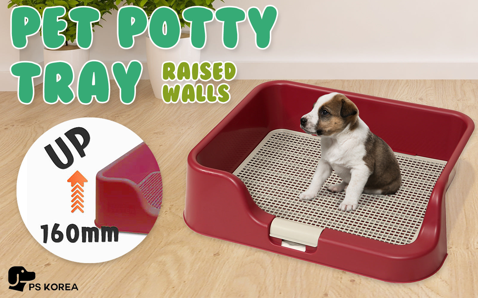 Dog Training Aids: Dog Pet Potty Tray Training Toilet Raised Walls T1 WINE