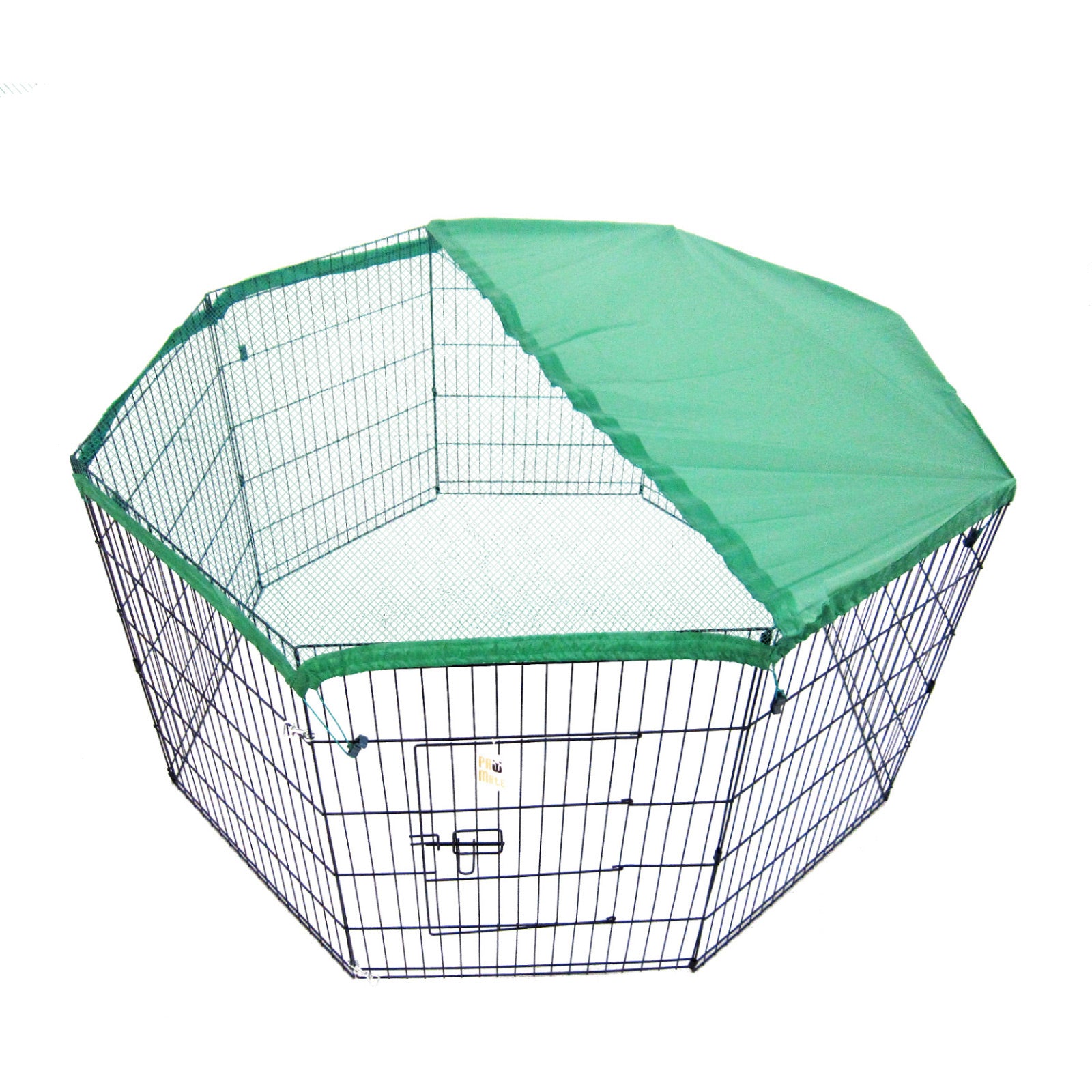 Dog Playpens & Gates: Pet Playpen Foldable Dog Cage 8 Panel 30in with Cover