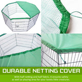 Dog Playpens & Gates: Pet Playpen Foldable Dog Cage 8 Panel 30in with Cover