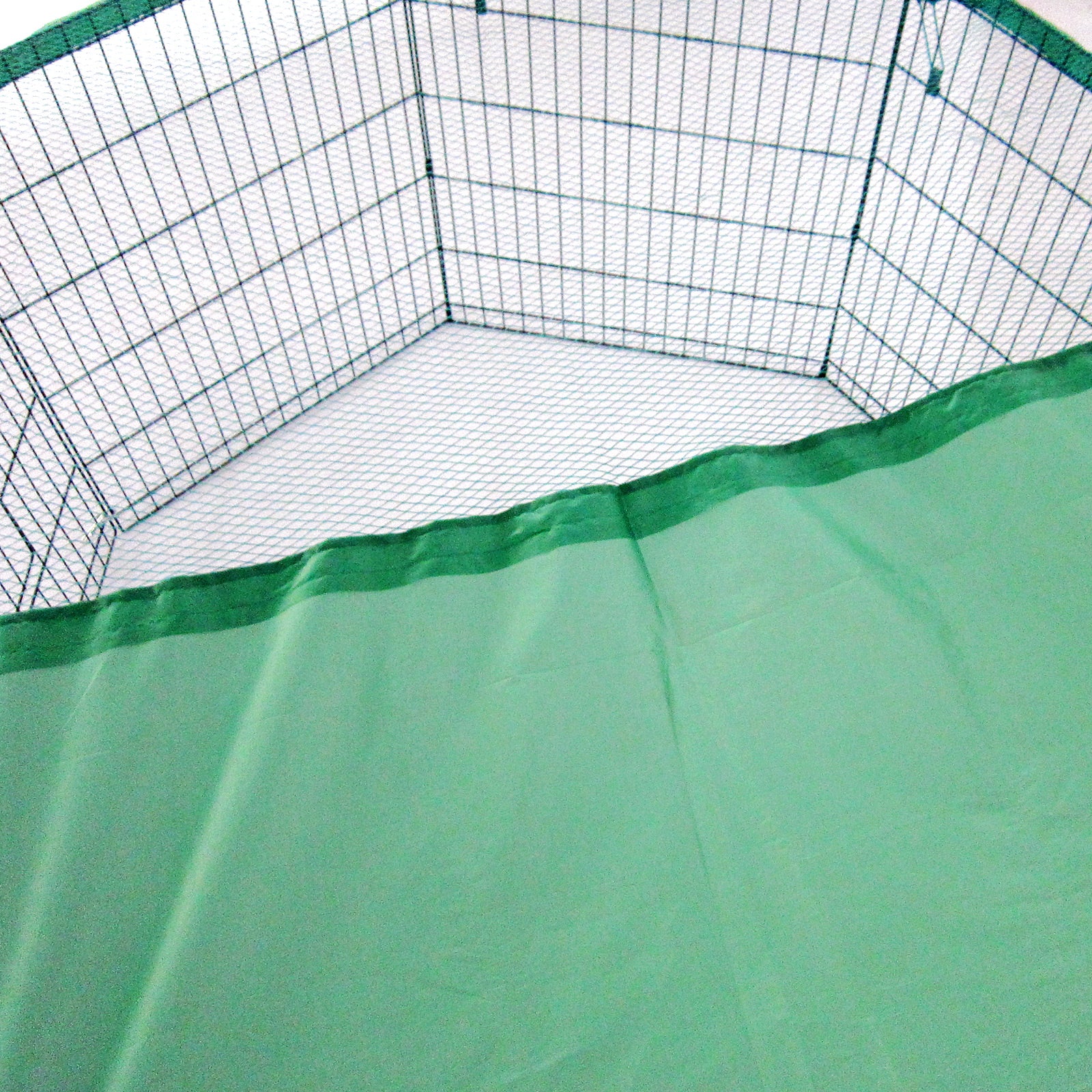 Dog Playpens & Gates: Net Cover Green for Pet Playpen Dog Cage 24in