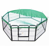 Dog Playpens & Gates: Net Cover Green for Pet Playpen Dog Cage 32in