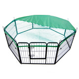 Dog Playpens & Gates: Net Cover Green for Pet Playpen Dog Cage 32in
