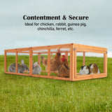 Coop & Hutch Accessories: Paw Mate Chicken Coop Rabbit Hutch Extension Run 180 x 90 x 48cm Runey