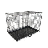 Dog Playpens & Gates: Wire Dog Cage Foldable Crate Kennel 36in with Tray
