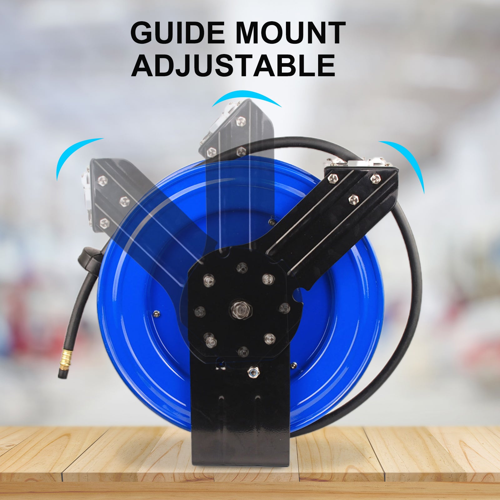 Air Compressors Accessories: Air Hose Retractable Rewind Reel Automotive Industrial 15m