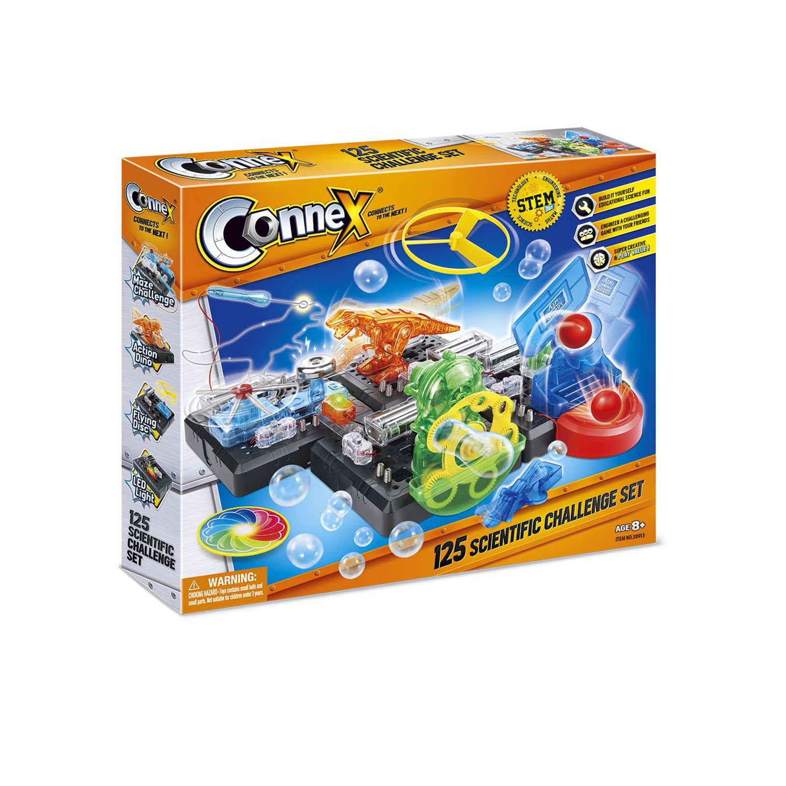 Activity Toys: Connex 125 Scientific Challenge Set STEM Toy Build Your Own Learning Kit