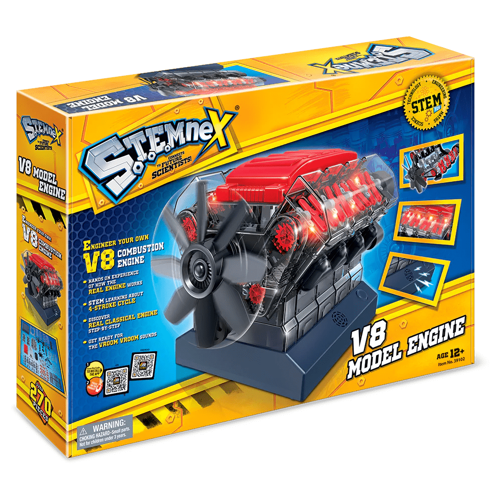 Activity Toys: Stemnex Amazing V8 Model Engine STEM Toy Build Your Own Educational Construction Kit