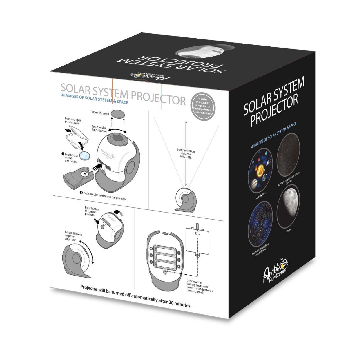 Activity Toys: Solar System Star Light Projector STEM Toy - Space Planet Moon Galaxy Night Lights