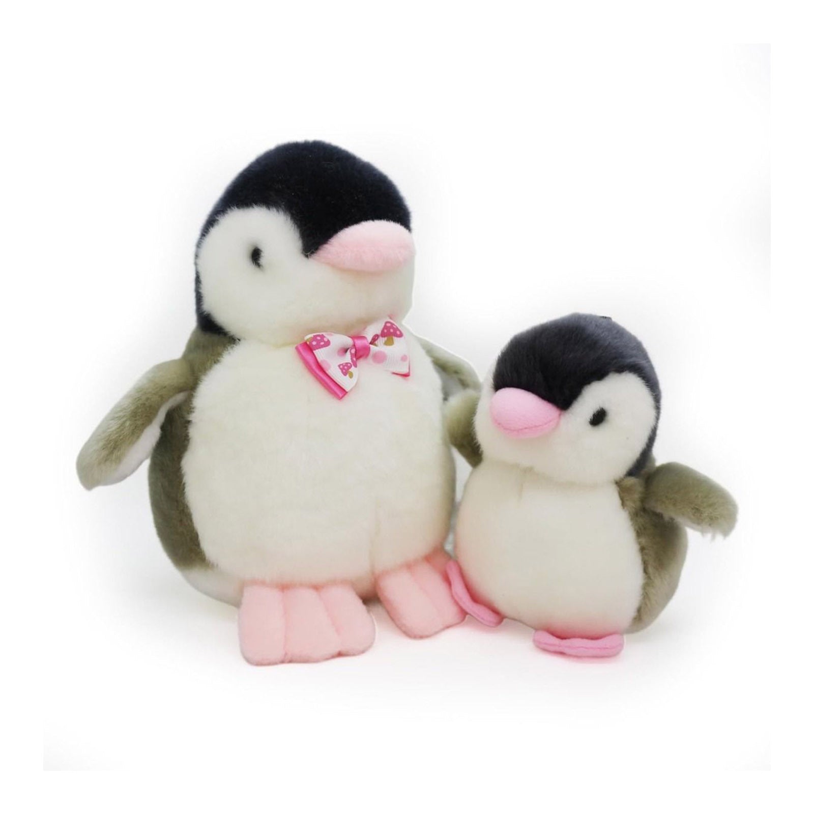 Activity Toys: 2X Plush Penguin Keychain Or Doll With Sound Activation GREY