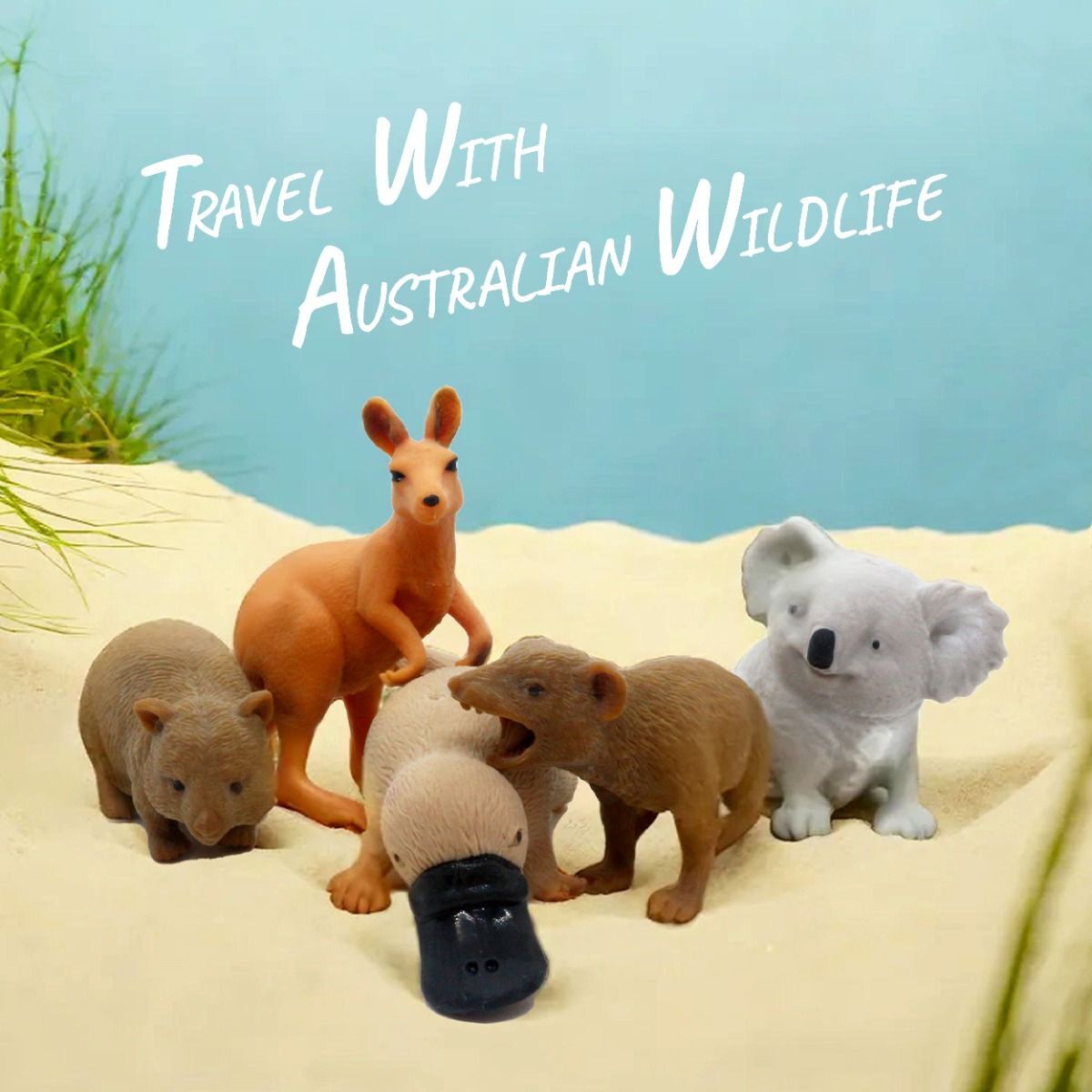 Activity Toys: Stretchy Squishy Australian Wildlife Gift Set - Sensory Stimulation Animal Toys