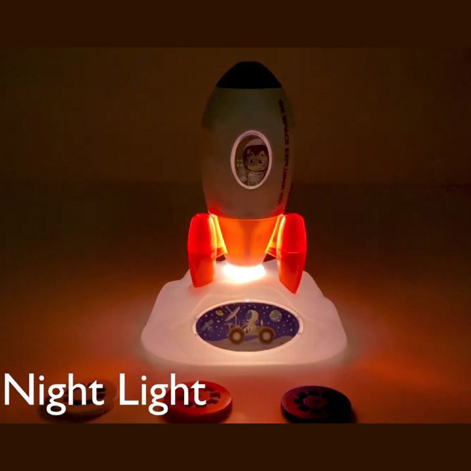 Activity Toys: Rocket Projector Night Light Kids STEM Toy - Outer Space Planet